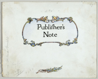 Publisher's Note/Tailpiece for The One Hoss Shay