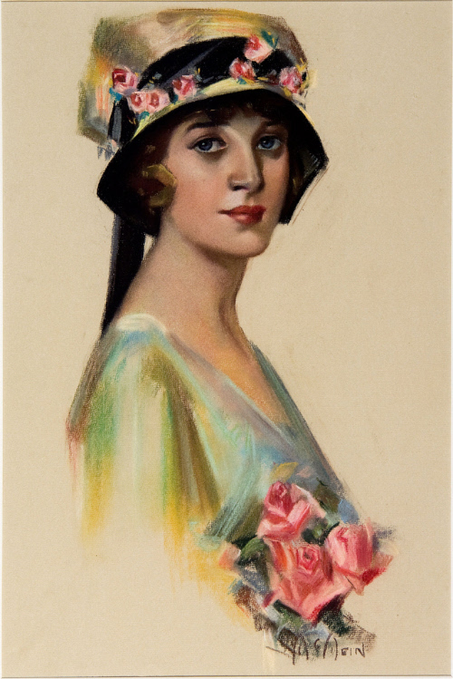 Woman in a Flowered Hat