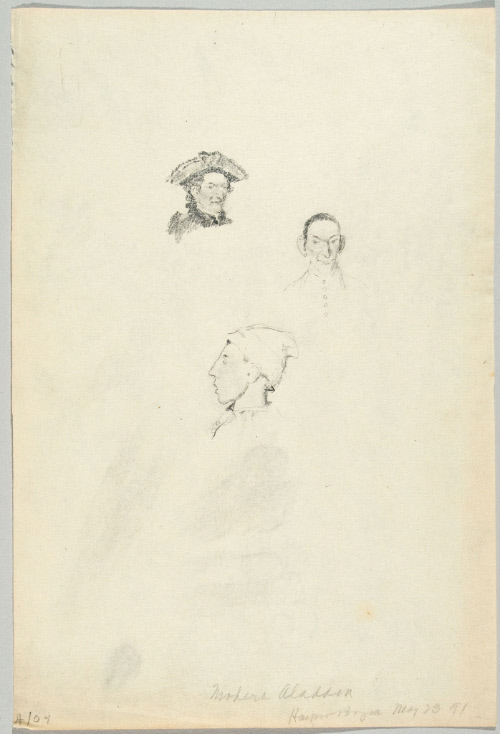 Sketches for A Modern Aladdin; "I am thy uncle," said the strange gentleman