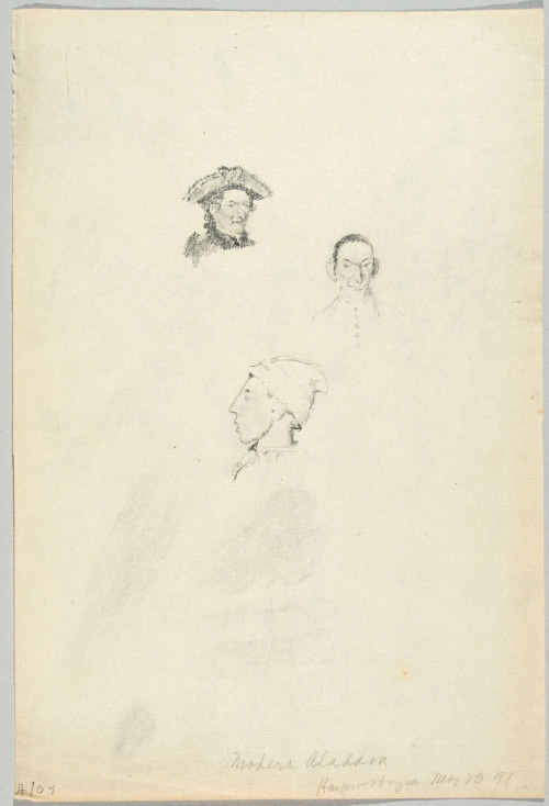 Sketches for A Modern Aladdin; "I am thy uncle," said the strange gentleman