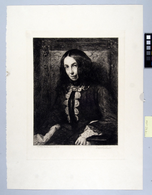 "Elizabeth Barrett Browning" by Michele Gordigiani