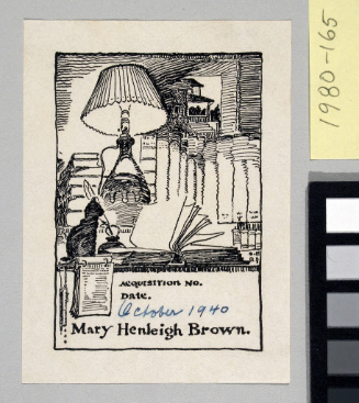 Bookplate, Mary Henleigh Brown