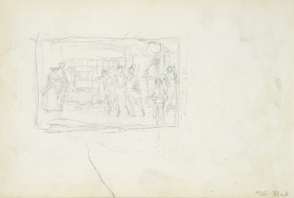 Sketch of figures at large window