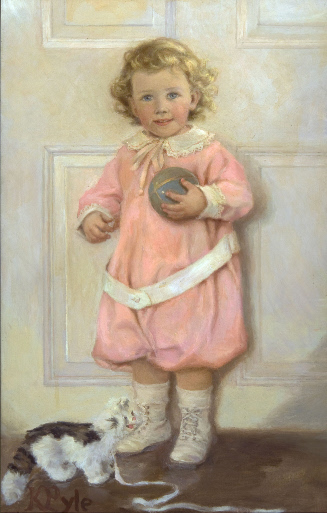 Portrait of Child with Toy