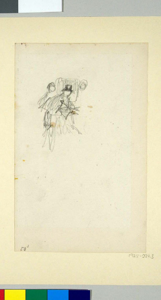 Sketch for Huntford's Fair Nihilist; Herr Vollmer quietly stepped out into the street