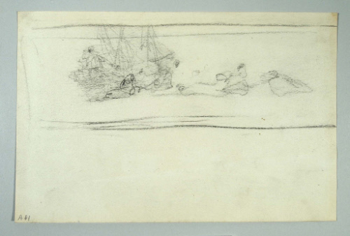 Sketch for The Landing of Carteret