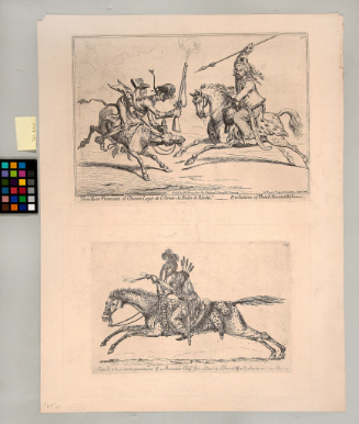[top] Tirailleur Francais et Chevau Leger de l'Armee du Pacha de Rhodes; [bottom] Supposed to Be a Correct Representation of Mamluke Chief