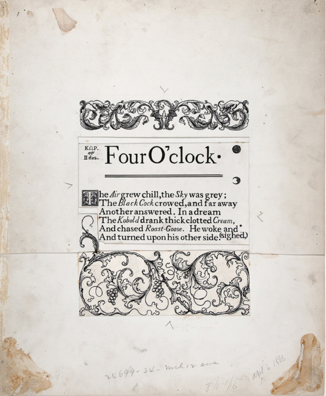Four O'Clock, from 