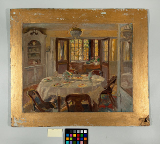 Interior scene of dining room