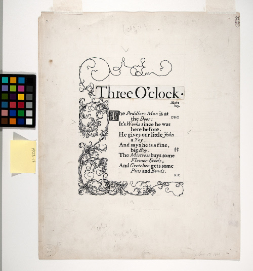 Three O'Clock, from "Wonder Clock"