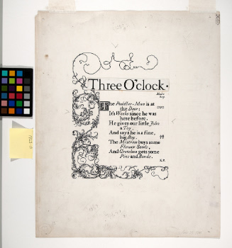 Three O'Clock, from "Wonder Clock"