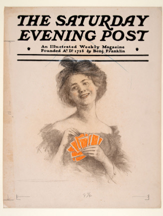 Cover Design for The Saturday Evening Post, unpublished; self portrait