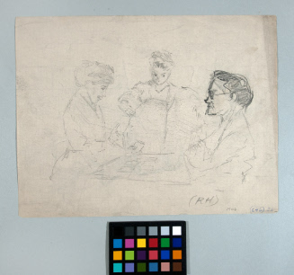 John Sloan, Dolly Sloan, and a Woman Playing Cards