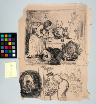 Comic Sketches: Restaurant Scene, Love in the Bower, and Hunger and Ham