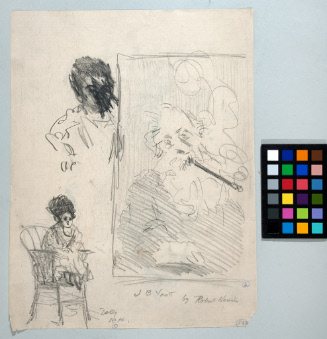 Sketches of Dolly in a Chair and Henri's Portrait of John Butler Yeats