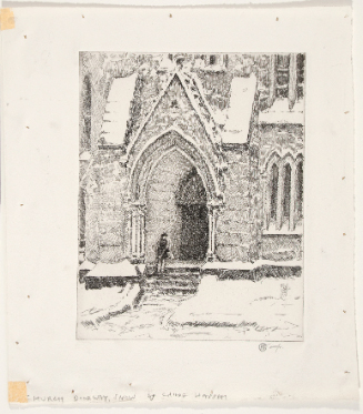 Church Doorway, Snow