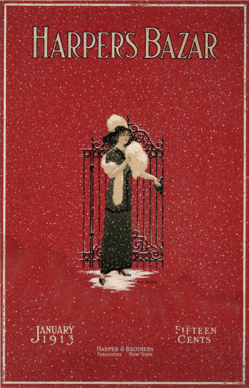 Cover of Harper's Bazar, January 1913