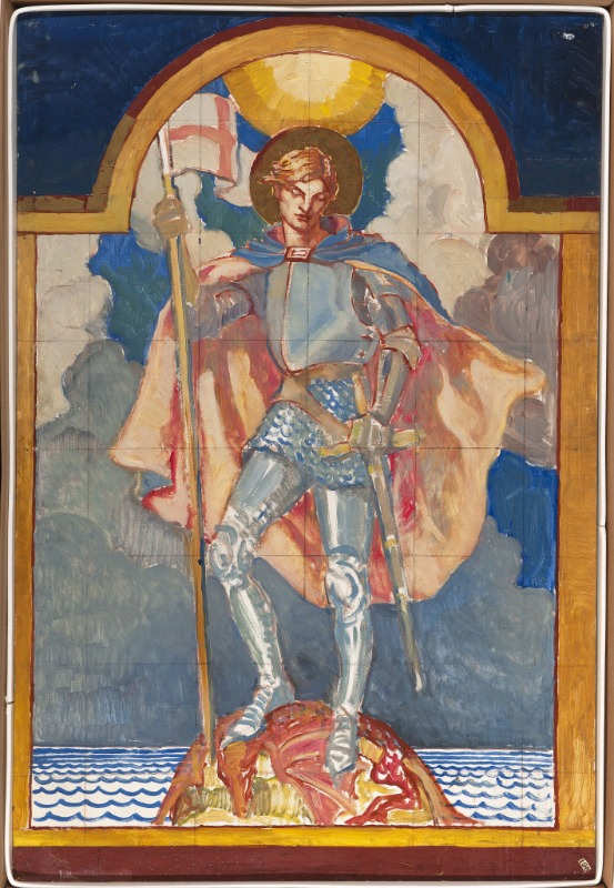 Panel Study for St. George, The Angel of Victory Triptych – Works ...
