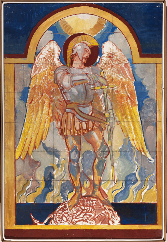 Panel Study for the Archangel Michael, The Angel of Victory