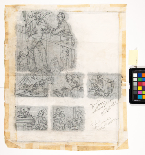 Six sketches for illustrations
