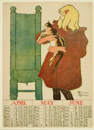 Poster Calendar 1897 (April, May, June)