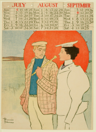 Calendar Poster 1897 (July, August, September)
