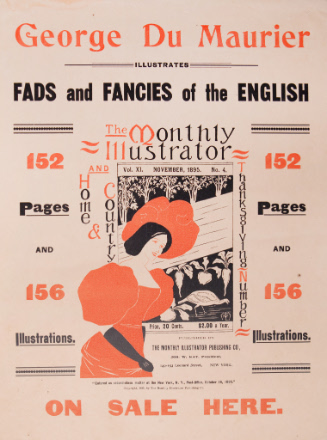 George Du Maurier Illustrates Fads & Fancies of the English, Monthly Illustrator and Home and Country, Thanksgiving Number