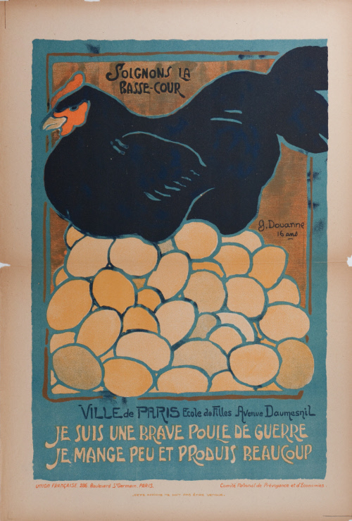 Soignons La Basse-Cour, Je Suis une Brave Poule de Guerre, Je Mange Peu et Produis Beaucoup