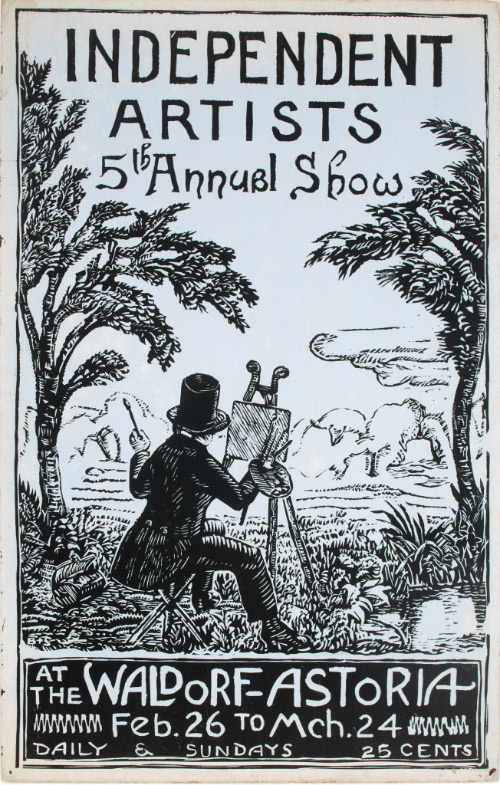 Poster for the Fifth Annual Exhibition of the Society of Independent Artists