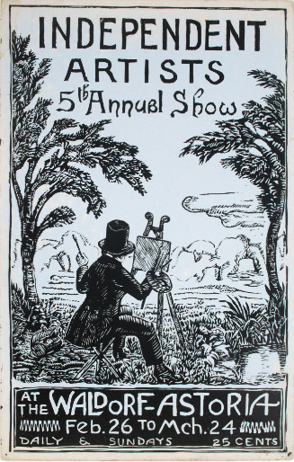 Poster for the Fifth Annual Exhibition of the Society of Independent Artists