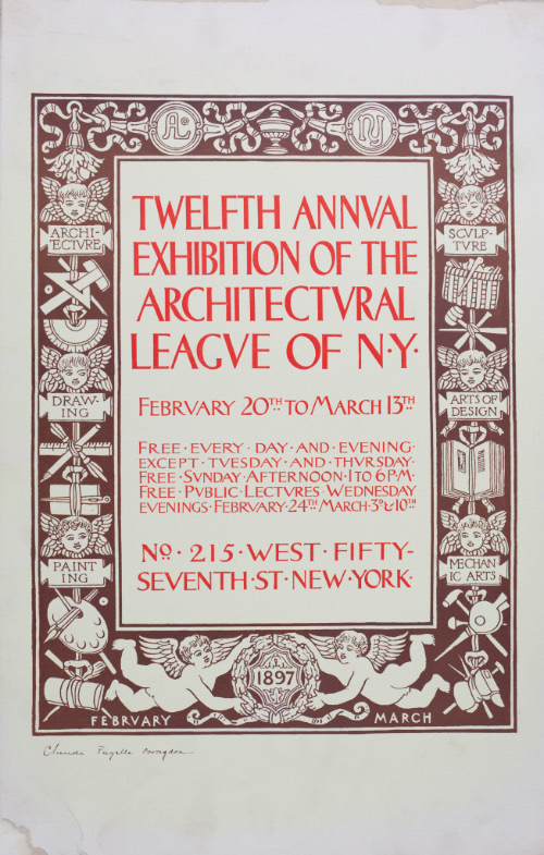Twelfth Annual Exhibition of the Architectural League of N.Y. February 20th to March 13th No. 215 Fifty-Seventh St. N. Y.