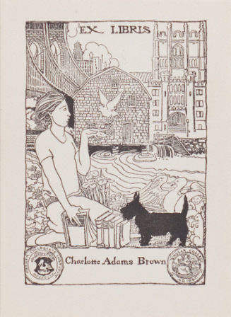 Bookplate, Ex Libris Charlotte Adams Brown