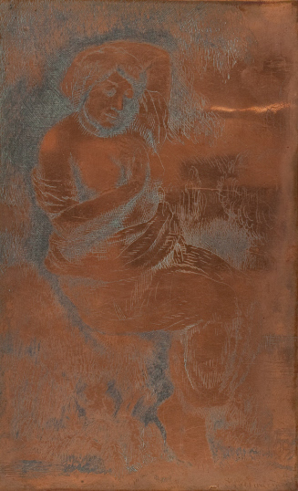 Draped Nude copperplate