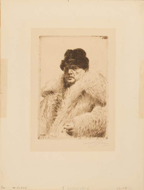 Artist in Fur Cap