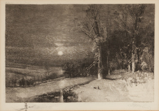 Moonlight Over Fort Huntington, Valley Forge, Pennsylvania