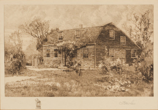 The John Cook House, Watertown, Massachusetts, Here the First Colonial Notes Were Engraved and Printed by Paul Revere