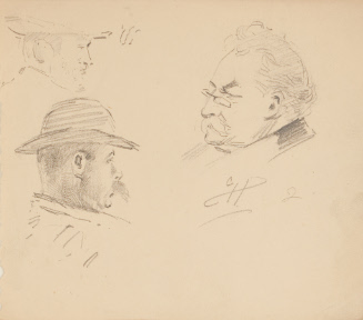 Untitled; 3 Men's Heads