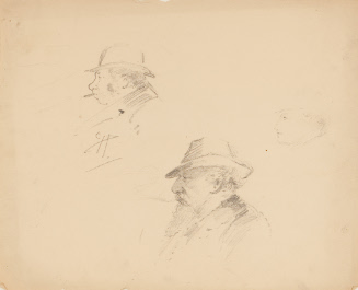 Untitled; 3 Men's Heads