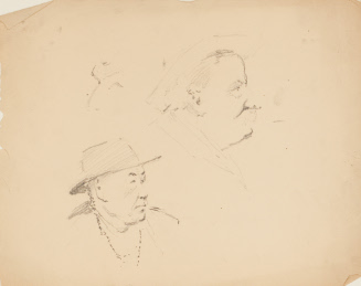 Untitled; Two Men's Heads