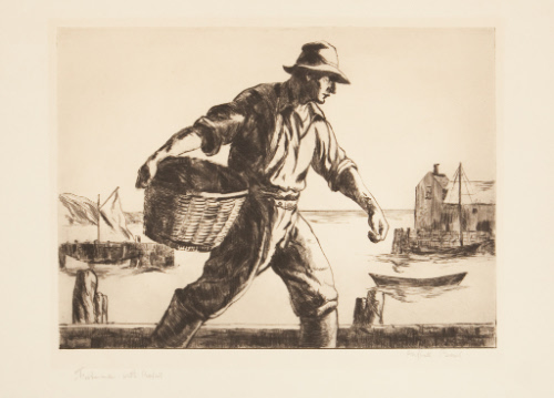 Fisherman with Basket