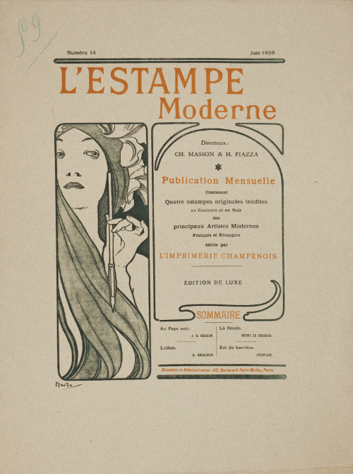 Cover for L'Estampe Moderne, 1898