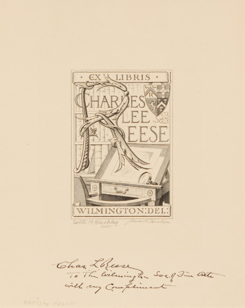 Bookplate for Charles Lee Reese