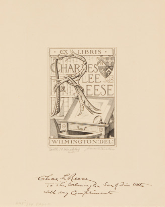 Bookplate for Charles Lee Reese