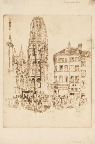 Flower Market and Butter Tower, Rouen
