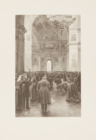 Service in Saint Isaac's Cathedral