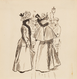 Two Women, Copy of a Phil May Cartoon