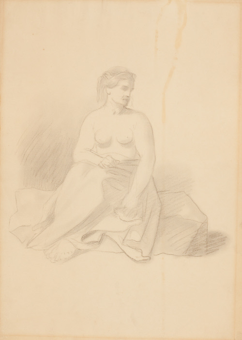 Partially Draped Figure