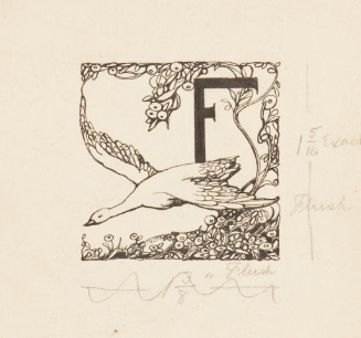 Initial F illustrated with goose
