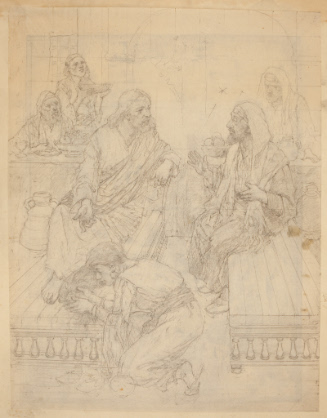 Study of Mary Anointing Jesus' Feet