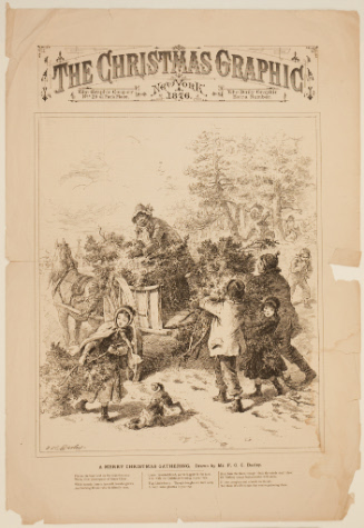 Cover for Christmas Graphic, 1876 / A Merry Christmas Gathering